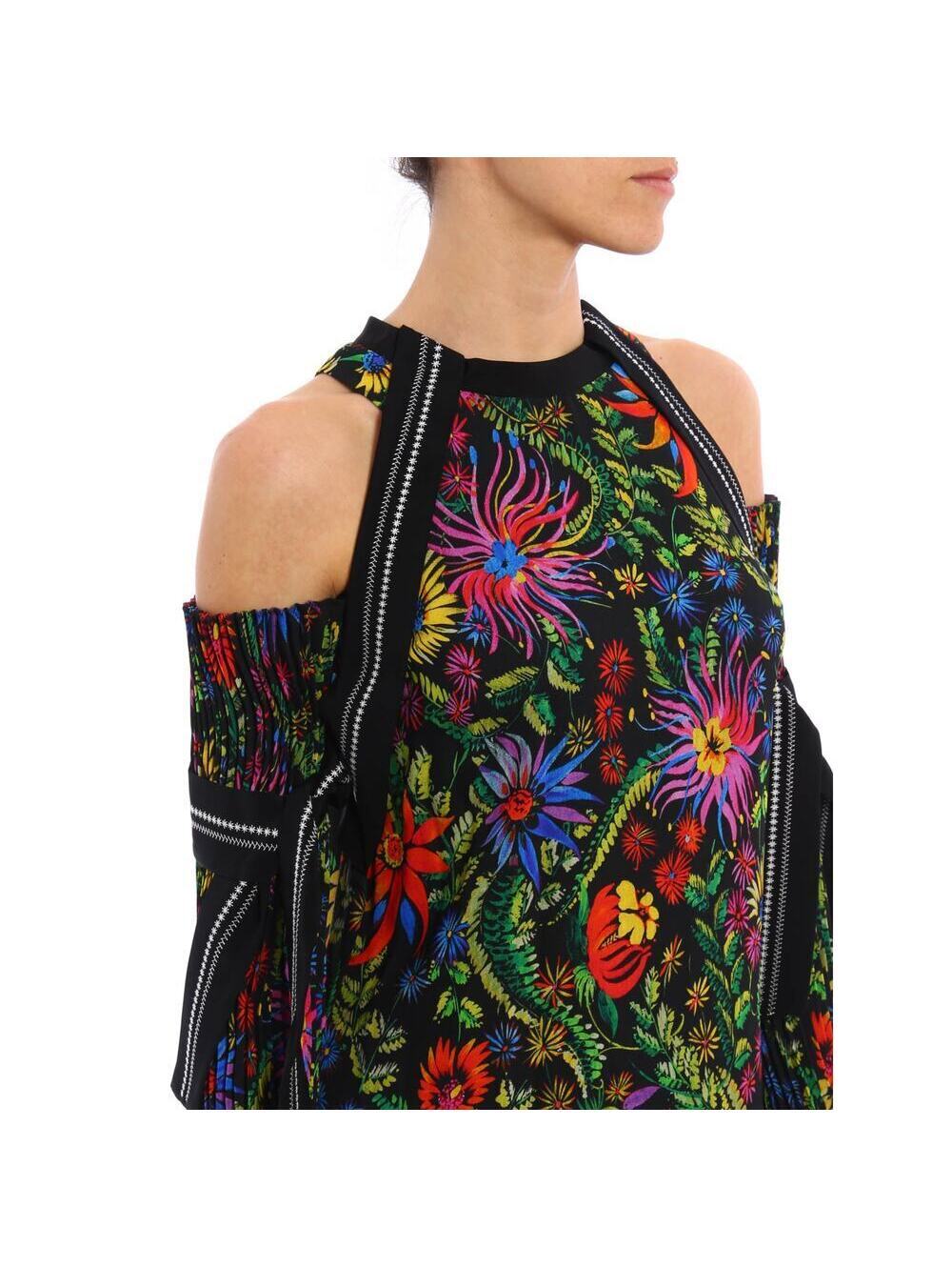 3.1 Phillip Lim EUC Women's Pleated Sleeve Floral Crepe Dress Size 2